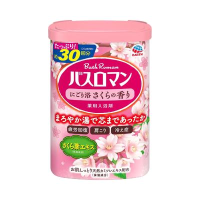 Bath Roman Bath Cloudy Sakura Содержит ингредиенты горячих источников Лечебная ванна Порошковая соль для ванн, Ванна, Аромат, 600г, (Сульфат натрия), Соли,