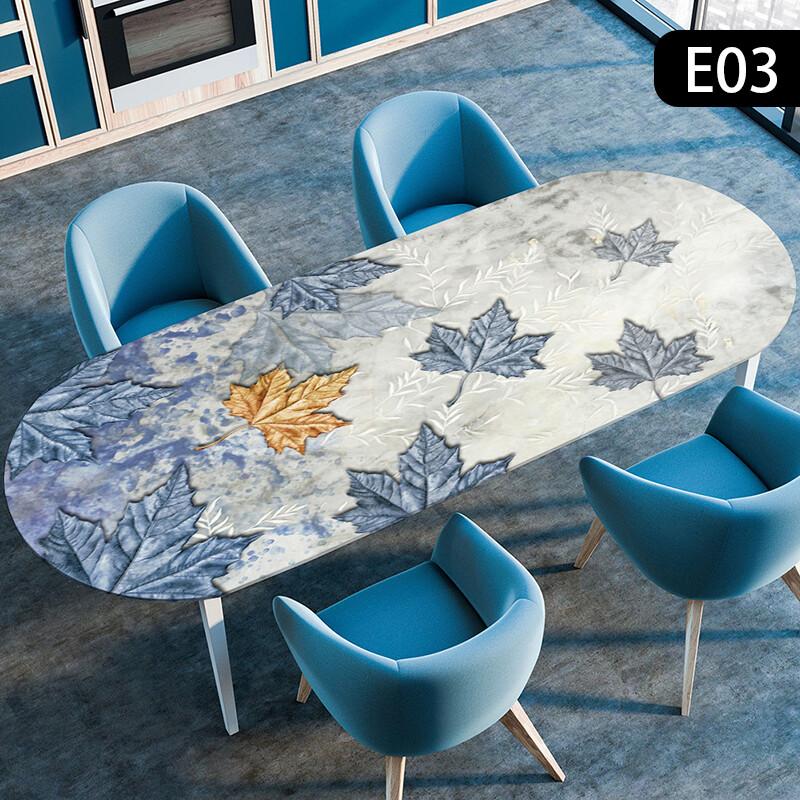 1 шт. Водонепроницаемая овальная скатерть, маслостойкая, эластичная, для кухонного стола, обеденного стола, для вечеринки, скатерти, для наружного двора, декор для дома