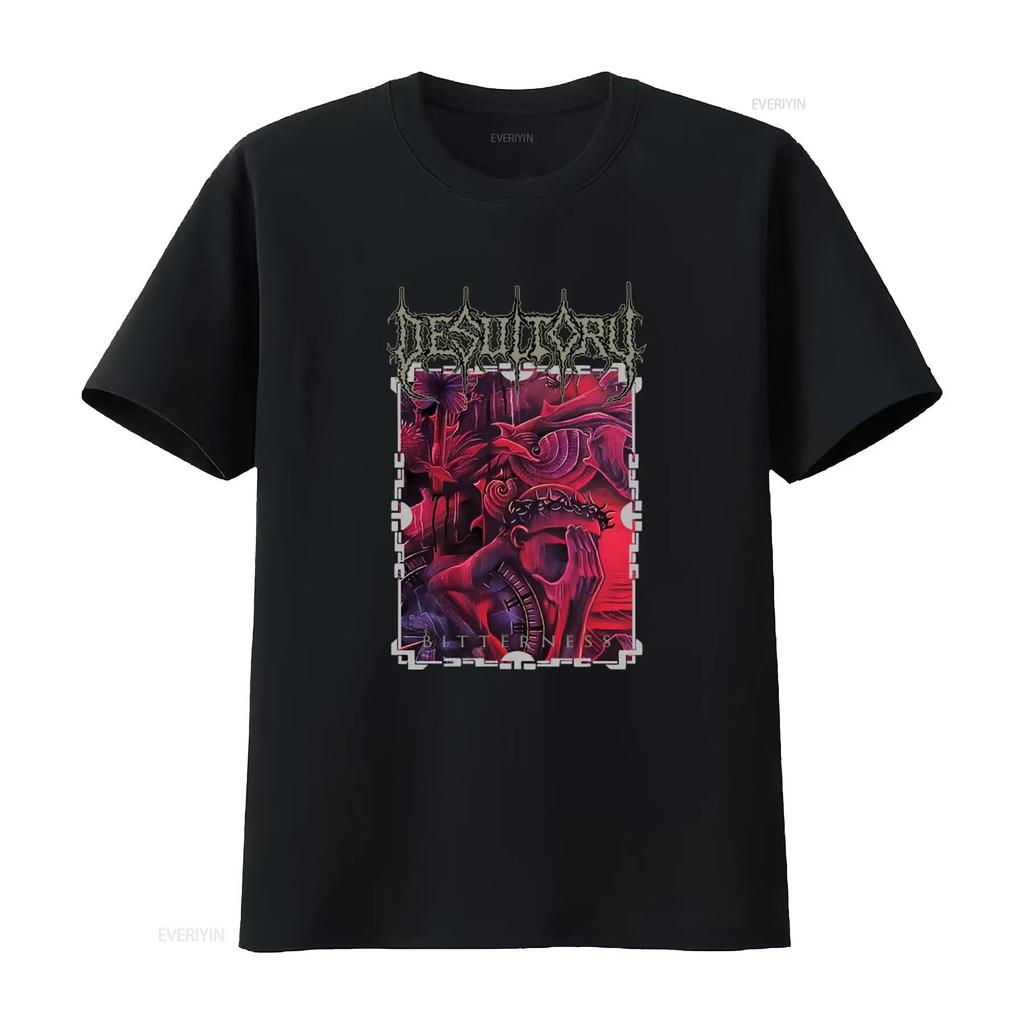 DTG T shirt DESULTORY Bitterness Gothic Art Size Breathable Stylish graphic Top For Everyday W