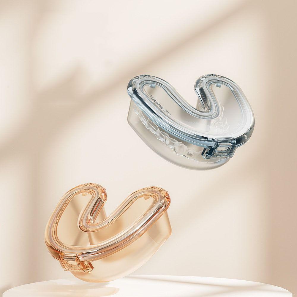 Leak Proof Transparent Denture Box U Shape Denture Storage Container  Tooth Care Tool