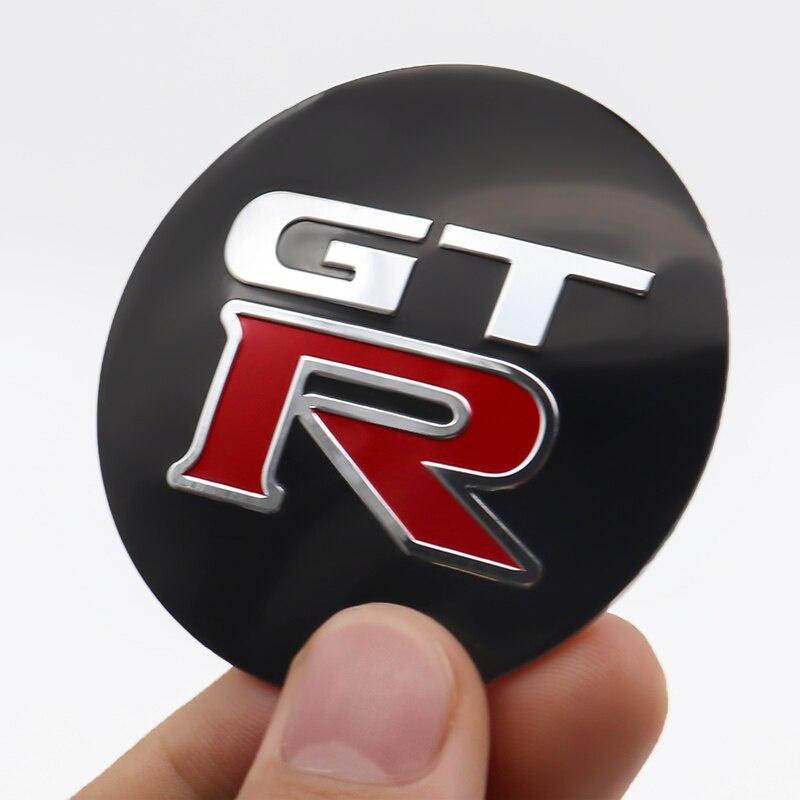Колпаки ступиц 4x56 мм с логотипом GTR для Juke Note Leaf Qashqai Tiida X-trail Teana Altima, автомобильные аксессуары, наклейка на центр колеса