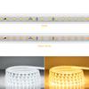 Светодиодная лента 220 В, 2835 SMD, водонепроницаемая светодиодная диодная лента, вилка европейского стандарта, 120 светодиодов/м, 1-10 м, гирлянда «сделай сам», подсветка, лампа для кухонного шкафа