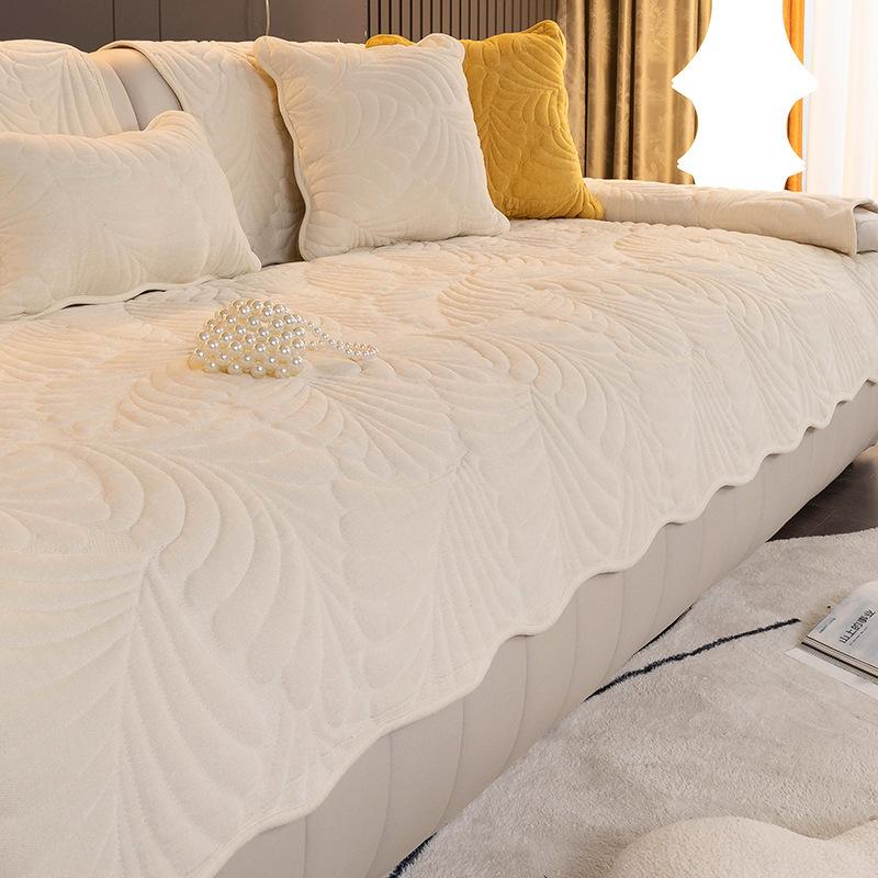 Подушка для дивана из синели, универсальная ткань для всех сезонов, нескользящая, простой современный кожаный чехол для дивана с прямым рядом, тканевое полотенце на спинку