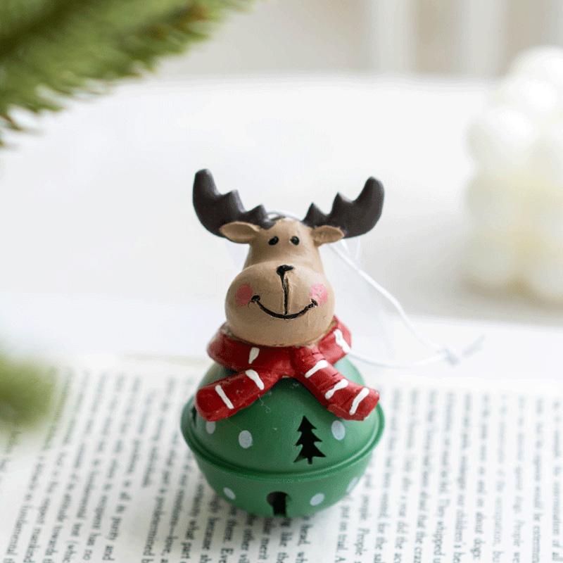 1 шт. креативный кулон-колокольчик, рождественский декор, украшение для дерева, украшение для вечеринки, настенное украшение из смолы