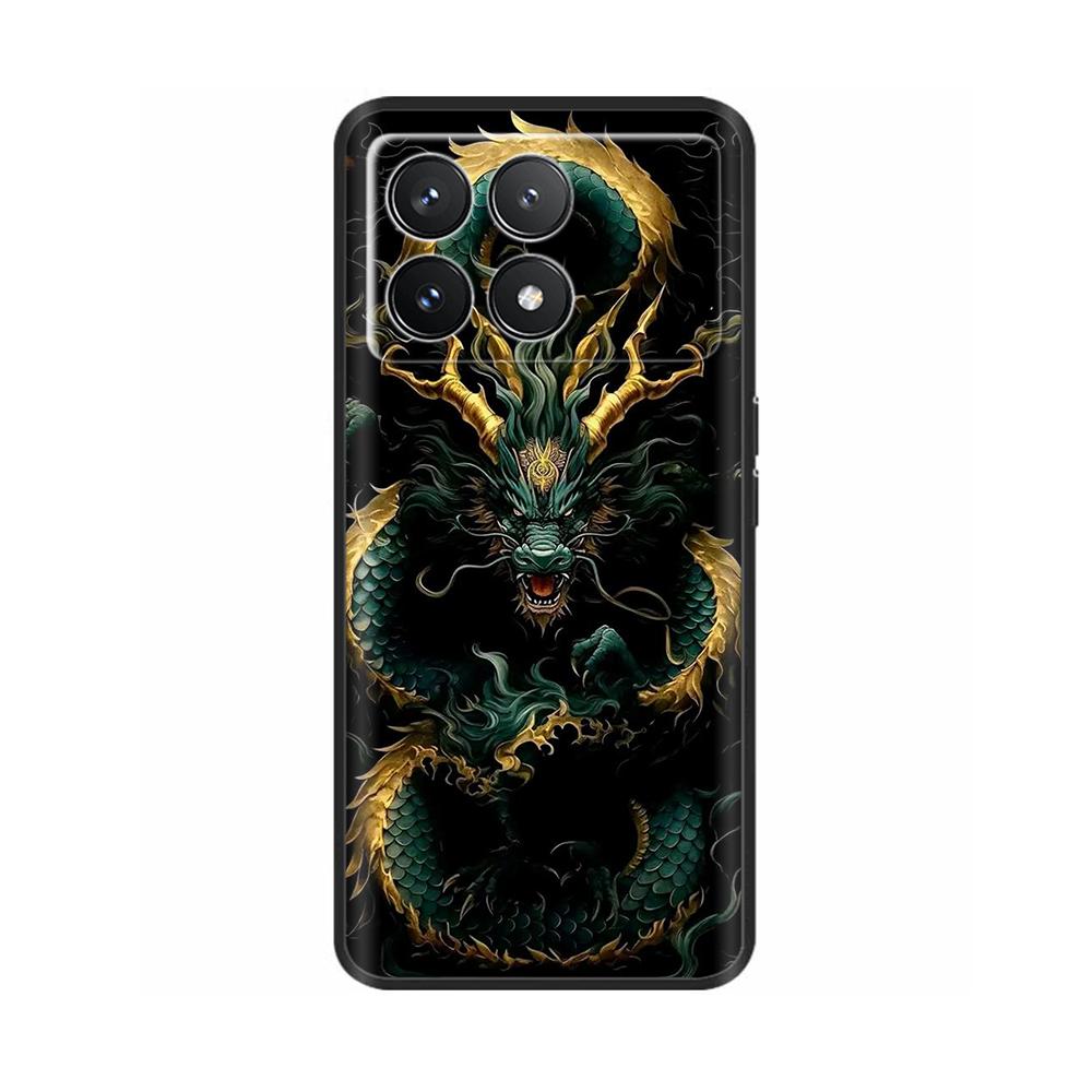 Для Xiaomi Poco F6 Pro Чехол Крышка Для Xiaomi Poco F6 Pro 5G Чехол для телефона Крутой Милый Мягкий Гладкий Жидкий Силикон Fundas Ракушки