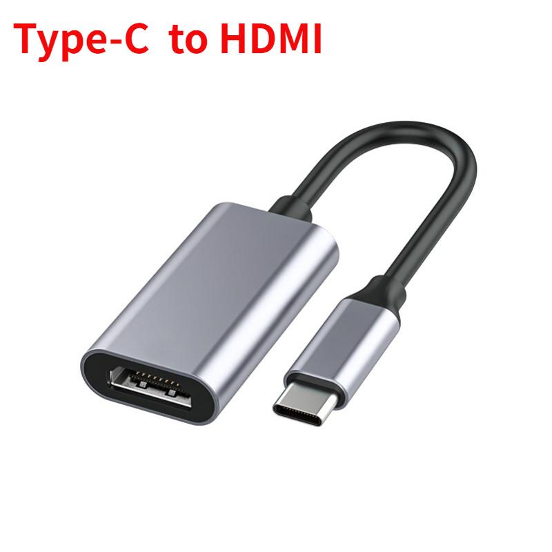 Адаптер USB-C на HDMI 4K, кабель-конвертер USB C USB3.1 Male на HDMI-совместимый Female для ноутбука, iPad, планшета, телевизора, MacBook, Galaxy