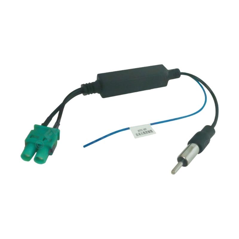 Универсальная автомобильная стереосистема FM AM Радио Антенный адаптер Кабель Twin Fakra Мужской и женский соединительный кабель с разъемом DIN