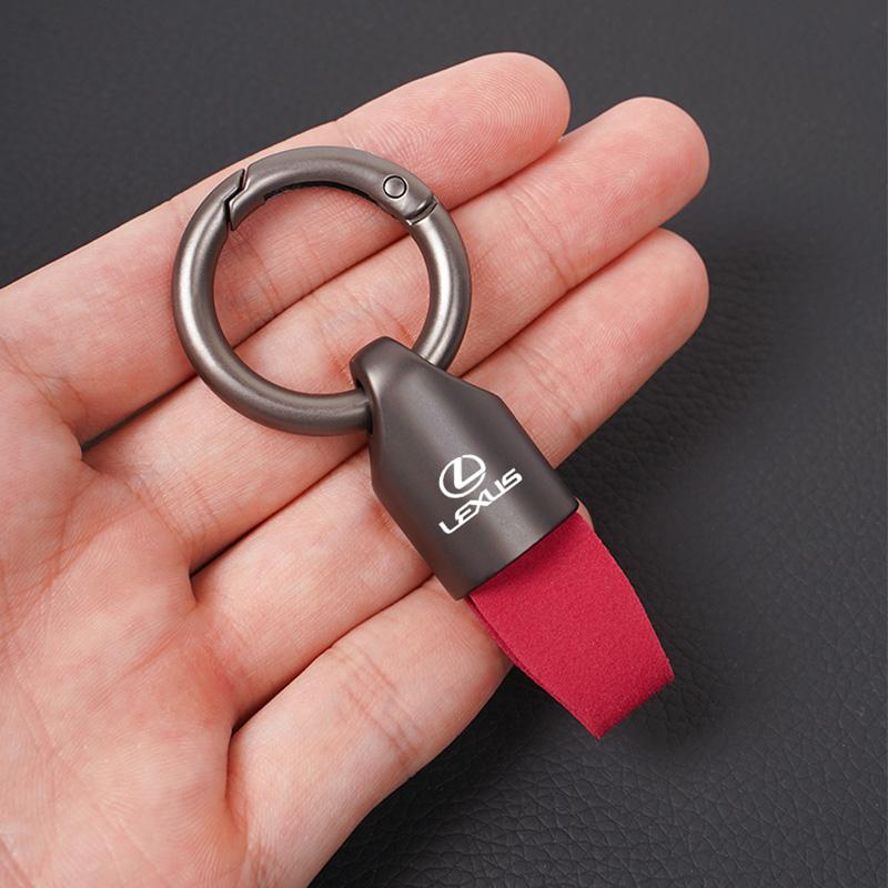 Car Key Ring Waist Buckle Suede Keychain Pendant For Lexus F-SPORT ES RX NX LS UX LM LX GX LC RZ IS CT GS RC HS SC TX LBX IS300