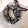 Vintage fashion genuine silk wool scarf for women, double-sided different-colored silk wool square scarf 1116 new 61cm shawl and neck scarf for women