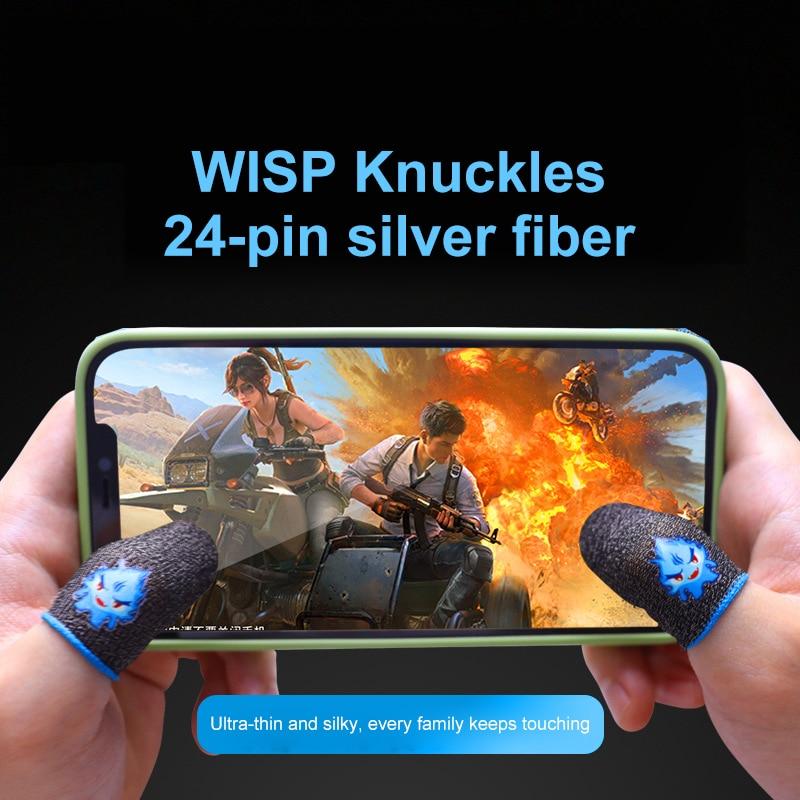 Gaming Finger Sleeve Game Controller Sweatproof Gloves Breathable Fingertips For Mobile Games Touch Screen Finger Cots Cover