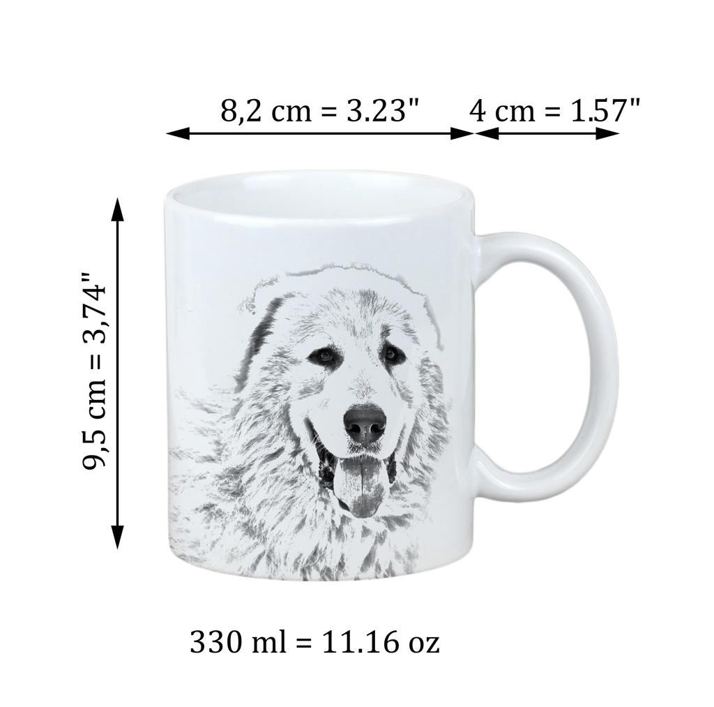 Pyrenean Mastiff, Mastín del Pirineo - cup with a dog, cute cup with graphics, a gift with your photo from the Art-Dog brand
