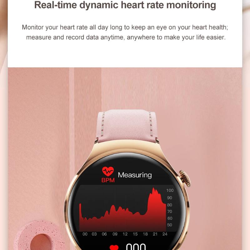 2025 Новые женские модные умные часы Женские AMOLED HD экран GPS Пульсометр Звонки по Bluetooth Водонепроницаемые Уличные умные часы для Xiaomi