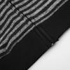 Unisex Retro Striped Hooded Zip-Up Sweatshirt Casual Oversized Pullover Streetwear