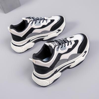 Папины кроссовки, Спортивная обувь на толстой подошве, Универсальная обувь, увеличивающая рост, Повседневная обувь для женщин