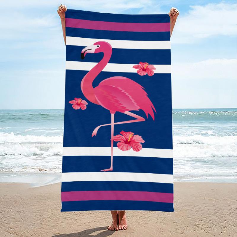 Beach Towel, Bath Towel, Microfiber Towel, Rectangular Beach Mat, Digital Printing Bath Towel, Shawl To Map