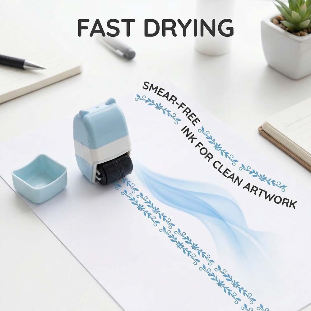 DIY Handcraft Lace Rolling Stamp Score Printing Painting Graffiti Gifts Toy Hand Account