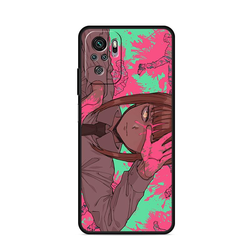 Чехол для Xiaomi Redmi Note 11 10 9 8 Pro 12 10C 9S 10S 11S 9A 9T 9C 10A 7 K40 8T силиконовый чехол для телефона с бензопилой в стиле аниме Makima
