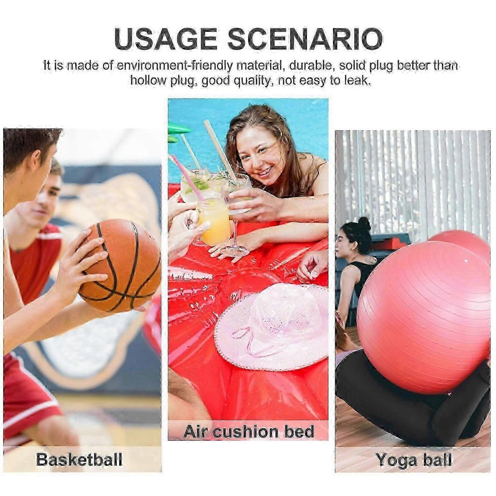 Yoga ball maintenance set with plug pullers and stoppers 25-26