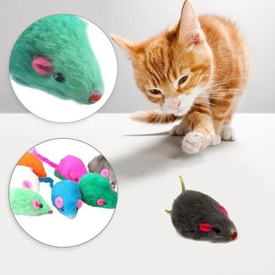 Игрушки для кошек Мышь Погремушка Игрушка для кошек Ассорти Интерактивные игрушки для кошек для кошек в помещении Игрушка для ловли игрушек с мышкой Звуковая мышь