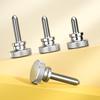 Винты с высокой головкой, рифленой поверхностью, из нержавеющей стали 304, для ручной затяжки, M2-M12, GB834, ступенчатые.