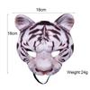 Halloween Tiger Half Face Mask Realistic Animal Facial Mask For Cosplay Masquerade Party Festival
