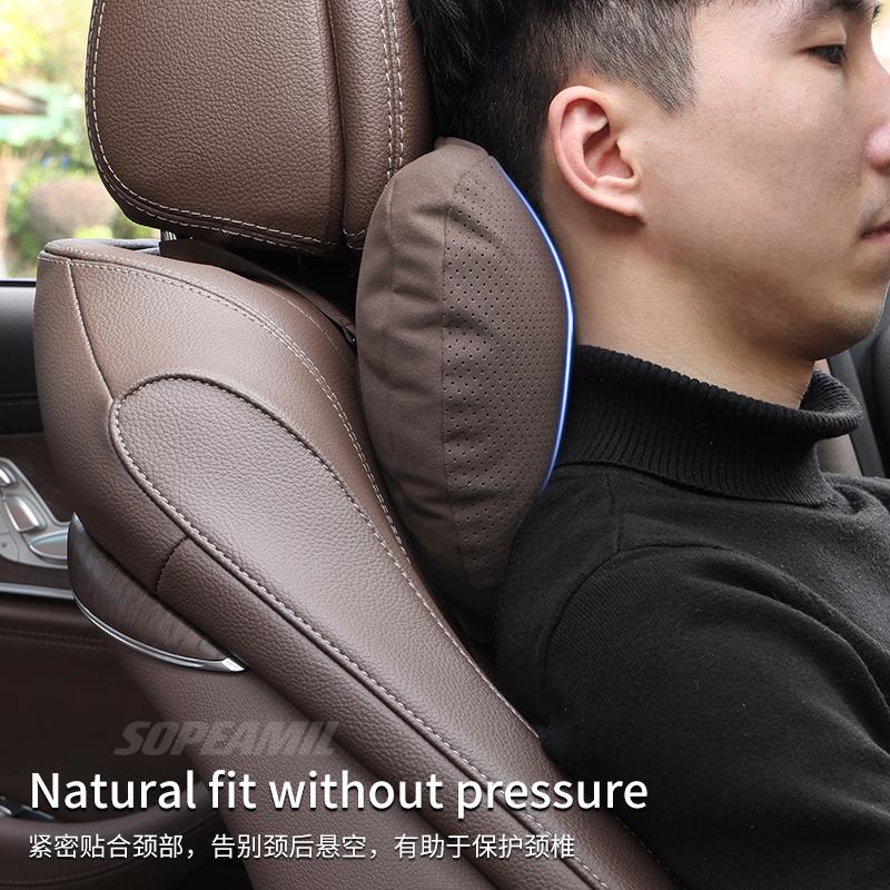 HPYG2 For BMW M X1 X3 X5 X6 G20 G30 E36 E39 E46 E90 E92 F15 F20 F25 F30 Car Headrest Neck Support Seat Lumbar Cushion Soft Neck Pillow