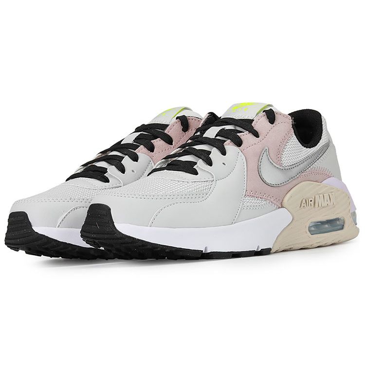 Nike Air Max Excee Ретро Спортивные Удобная Ткань Низкий Верх Воздушная Подушка Повседневные Кроссовки для Бега Женские кроссовки Серый Розовый CD5432-006