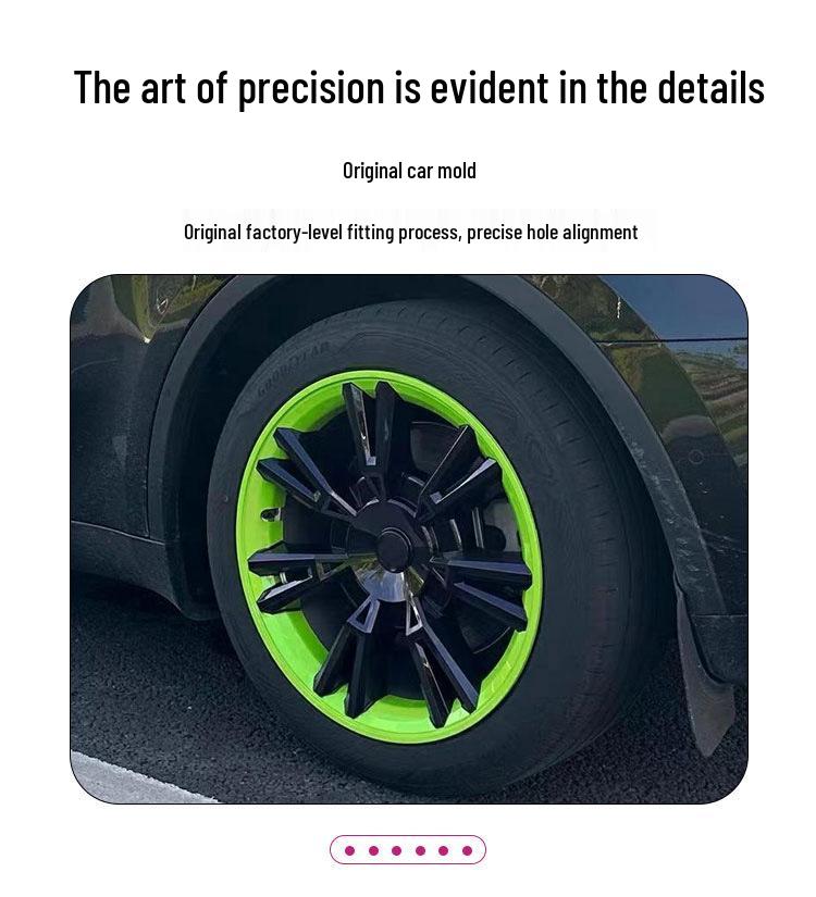 19-24 Tesla Model Y Cybertruck Style 19-inch Wheel Covers: Full Coverage, Anti-Scratch Decor.