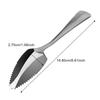 HILIFE Stainless Steel Dessert Tea Coffee Spoon Serrated Edge Long Handle Fruit Grapefruit Spoon Tableware Flatware 15.5cm