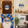Wooden Welcome Sign Middle Eastern Door Sign Wall Hanging Decoration for Front Door Mantel Wall Moon Festival Decoration