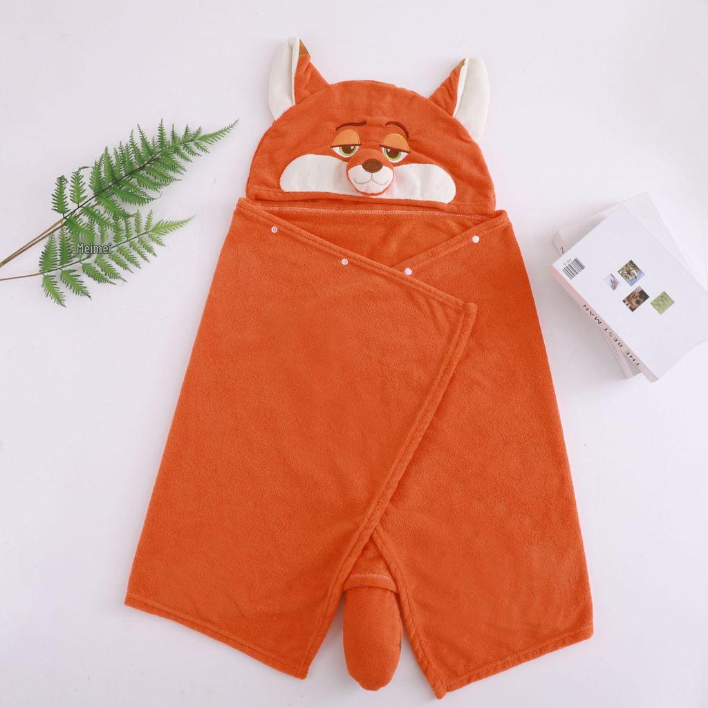 Cute Pet Hooded Nap Blanket: Versatile Plush Shawl for Office & Home