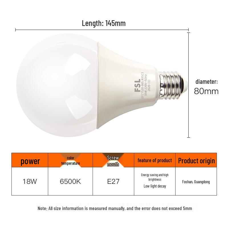 Светодиодная энергосберегающая лампа Foshan Lighting
