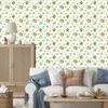 St. Patrick' Day Wallpaper White and Lime for Living Room and Bedroom 50x1000