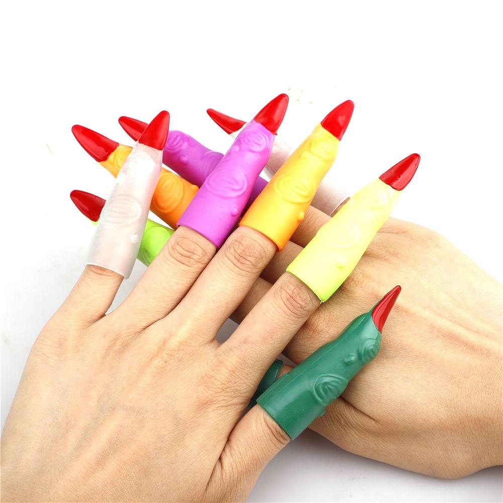 props Funny Toys Witch Fake Nail Ghost Fake Finger Halloween Finger Covers Zombie False Fingers