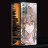 Чехол Honkai Star Rail Firefly для Samsung Galaxy Note 20 Ultra 10 Plus 9 8 TPU Чехол для телефона Note 10 Lite Черный Мягкий чехол Funda