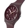 Часы THRU THE CROWN GLASS SO28R115 Красный [Swatch]