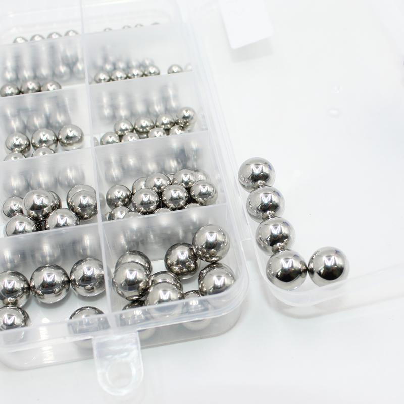 304 Stainless Steel Solid Ball Dia 2-12mm Precision Bearing Steel Small Pellet Marble Round Smooth Ball for MTB Kid Bike Scooter