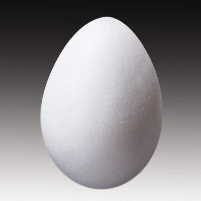 Polystyrene Egg - Rayher - White - Mixed