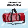 Adjust Shoulder Strap Mesh Travel Duffle Foldable Dive Gear Pouch Mesh Dive Bag  Beach Activities