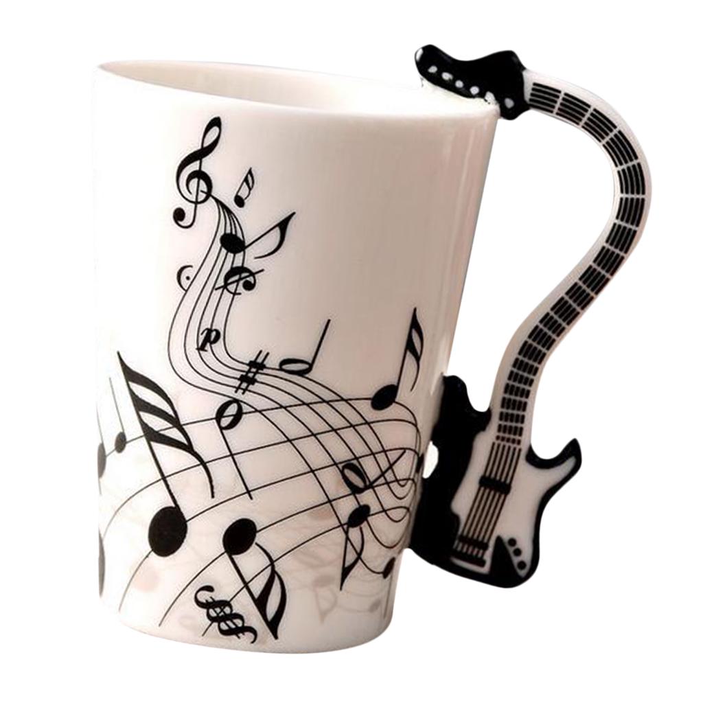 Керамическая чашка кружка для кофе кружка для инструментов креативный подарок черная гитара ARI