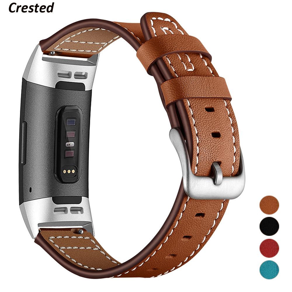 Leather Strap For Fitbit Charge 4 Band Replacement Wristband Charge4 SmartWatch Wrist Bracelet Watchband Fitbit Charge 3 Band