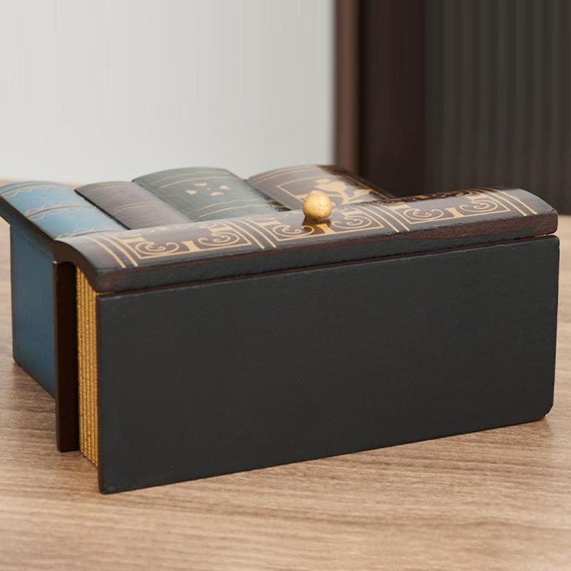 Винтажная европейская деревянная подставка для ручек - Креативный органайзер для стола и декоративная коробка для хранения Организация и хранение для дома и офиса