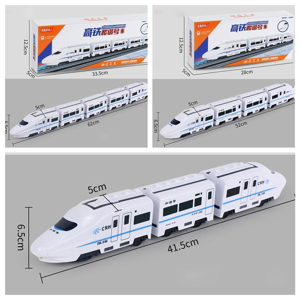 With Sound Light High-speed Railway Train Toys Simulation Harmony Rail-car  Child Toy