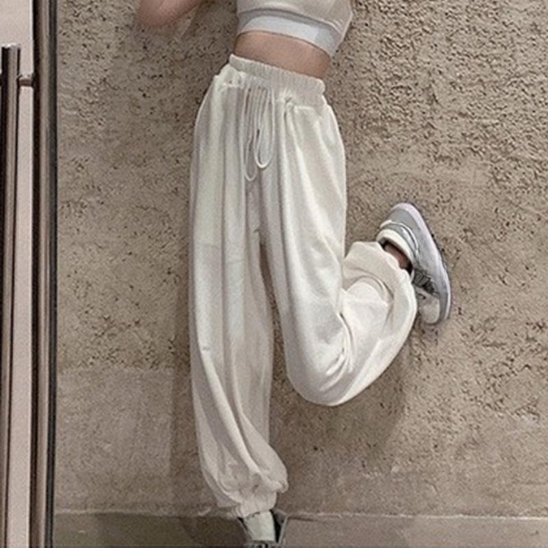 Большие спортивные штаны для женщин с высокой талией, спортивные брюки, модные повседневные мешковатые брюки, женские джоггеры, уличные брюки в стиле Харадзюку