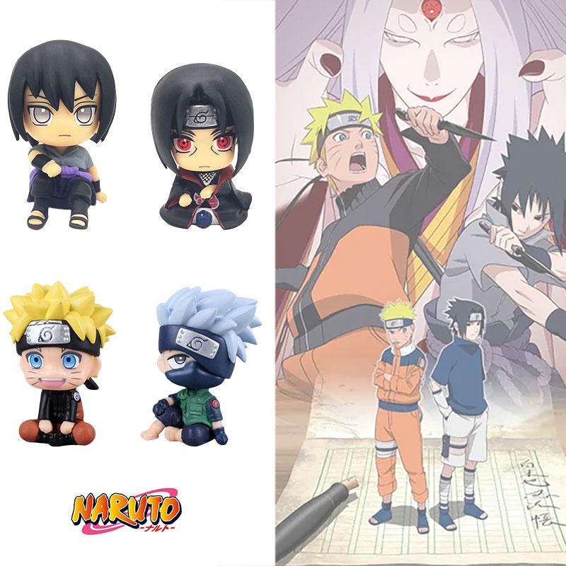 Cute Q Version Sitting Naruto Kakashi Sasuke Itachi Car Decoration
