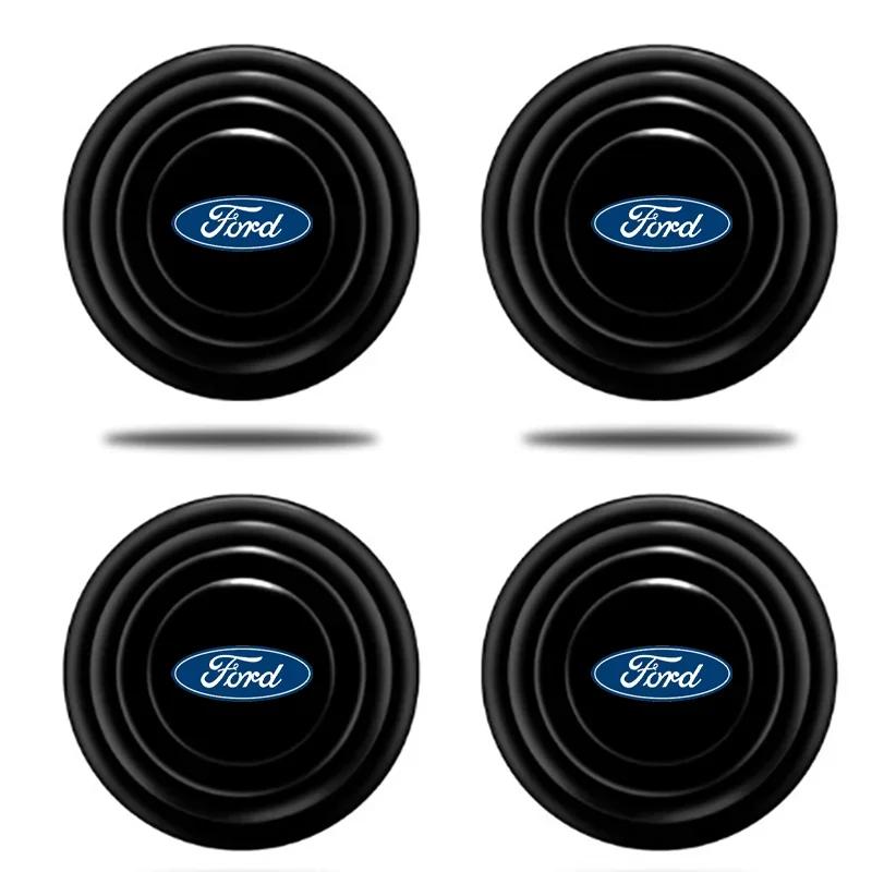 Car Sticker Hot For Ford New Car Silicone Door Shock Stickers Absorber Soundproof Buffer Pier For Ford Fiesta EcoSport ESCORT fo