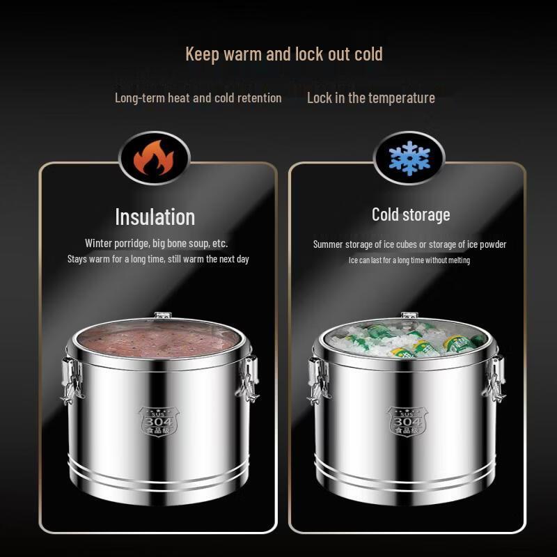 JPHZNB Commercial Stainless Steel Insulated Food Warmer Dispenser