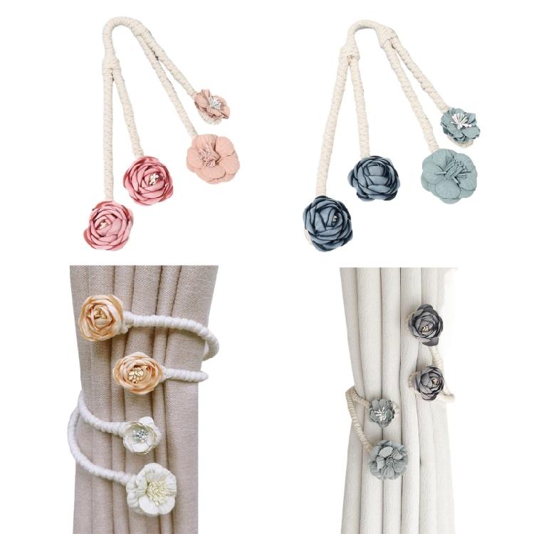 2 шт. Зажимы для штор Blossom Twist Элегантные цветочные подхваты для штор для спальни, детской комнаты, декора детской