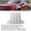 Хром для Chevrolet Silverado 1500 Crew Cab Double Cab 2019-2024 стойки стойки автомобиля Обшивка окна автомобиля наклейки на колонку BC
