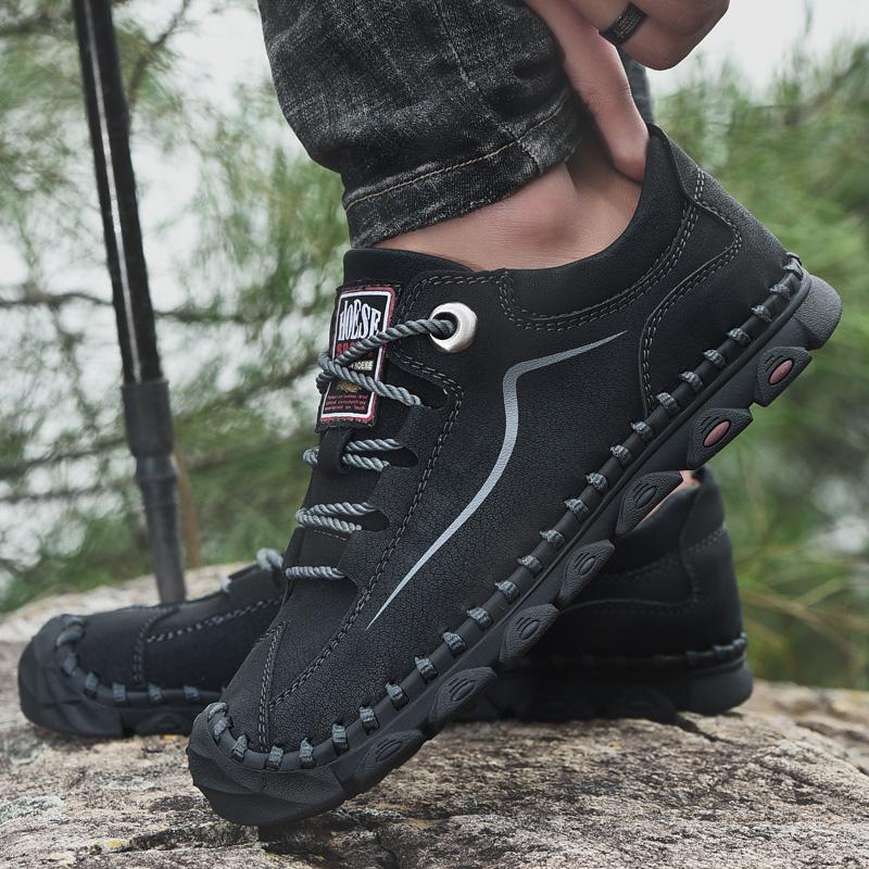 Мода 2024 года, новые мужские повседневные туфли, кожаные мокасины ручной работы, удобная мужская обувь, качественные мокасины из спилка на плоской подошве, мужские кроссовки